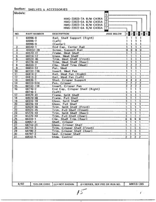Shelves & Accessories Page 2 Diagram and Parts List for 23922-0A  Admiral Refrigerator