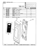 CONTROL PANEL Diagram and Parts List for CM46GN-14T-02  Magic Chef Microwave
