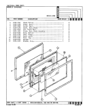 DOOR Diagram and Parts List for ME15F-10PB  Magic Chef Microwave