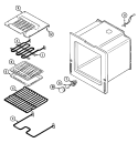 OVEN Diagram and Parts List for C3888VRV  Magic Chef Range