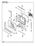 DOOR Diagram and Parts List for DM46H-9  Maytag Microwave