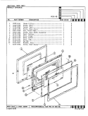 DOOR Diagram and Parts List for M15E-5B  Magic Chef Microwave