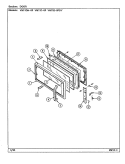 DOOR Diagram and Parts List for VM11D-8P-DY  Magic Chef Microwave