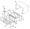 BASE Diagram and Parts List for CM48F-14T-02  Magic Chef Microwave