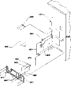 Cabinet Back Diagram and Parts List for BXF19TW-P1311901WW  Amana Refrigerator