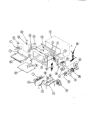BASE & CAVITY (M5FK - 1 - W9 & DM81) Diagram and Parts List for M5FK-1-W9  Magic Chef Microwave