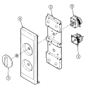 CONTROL PANEL Diagram and Parts List for DM15H-3B  Maytag Microwave