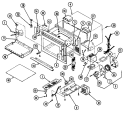BASE & CAVITY Diagram and Parts List for DM15H-3B  Maytag Microwave
