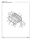 DOOR Diagram and Parts List for VM11EV-8P  Magic Chef Microwave