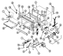BASE & CAVITY Diagram and Parts List for DM15H-14TB  Maytag Microwave