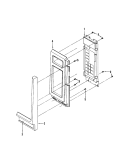 CONTROL PANEL Diagram and Parts List for M41B-10P-W6  Magic Chef Microwave Oven Combo