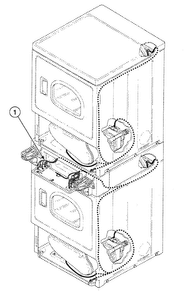 Harnesses 1 Diagram and Parts List for SSG109LF99L6  Speed Queen Dryer