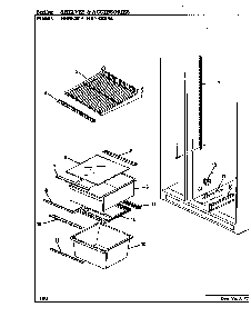Shelves & Accessories Diagram and Parts List for HRNS2015 BP04C Maytag Refrigerator