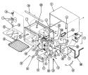 BASE & CAVITY (DM46HB - 14T) Diagram and Parts List for DM46HB-14T  Maytag Microwave