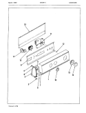 CONTROL PANEL Diagram and Parts List for W20FN2  Magic Chef Washer