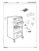 FRESH FOOD COMPARTMENT Diagram and Parts List for RC10H E8S004 Admiral Refrigerator