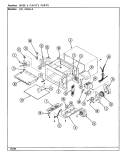 BASE & CAVITY Diagram and Parts List for DM15H-5  Maytag Microwave