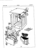 EXTERIOR Diagram and Parts List for YE20EN1  Magic Chef Dryer