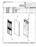 CONTROL PANEL Diagram and Parts List for DM16H-10PB  Maytag Microwave