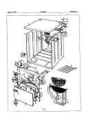 EXTERIOR Diagram and Parts List for YE20EN4  Magic Chef Dryer