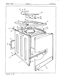 EXTERIOR Diagram and Parts List for W20FA4  Magic Chef Washer