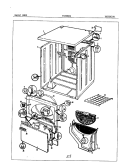 EXTERIOR Diagram and Parts List for YG20EN1  Magic Chef Dryer