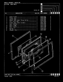 DOOR Diagram and Parts List for ME15E-10P  Magic Chef Microwave