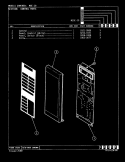 CONTROL PANEL (ME5E - 10) Diagram and Parts List for ME5E-10  Magic Chef Microwave