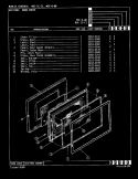 DOOR Diagram and Parts List for M5C-1C-C1  Magic Chef Microwave