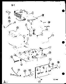 Transistor/resistor/fuse Diagram and Parts List for CRR-5B P75175-2M Amana Microwave