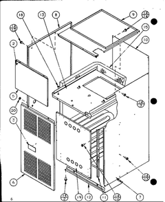 Part Location Diagram of D9813323 Whirlpool Heat exchanger