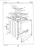 EXTERIOR Diagram and Parts List for W20EN3  Magic Chef Washer