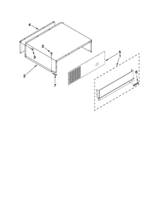 Top Grille And Unit Cover Parts Diagram and Parts List for JS48SEDUEA02  Jenn-Air Refrigerator