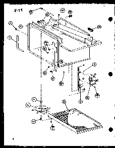 Antenna/switch Diagram and Parts List for RR-1110 P76052-1M Amana Microwave