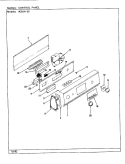 CONTROL PANEL (REV. A - E) Diagram and Parts List for W20JN5S  Magic Chef Washer