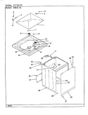 EXTERIOR (REV. A - E) Diagram and Parts List for W20JN5S  Magic Chef Washer