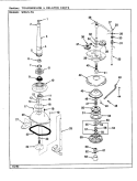 TRANSMISSION (REV. A - E) Diagram and Parts List for W20JA5S  Magic Chef Washer