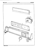 CONTROL PANEL Diagram and Parts List for YE14HA1  Magic Chef Dryer