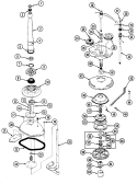 TRANSMISSION Diagram and Parts List for W20HV3S  Magic Chef Washer