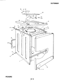EXTERIOR Diagram and Parts List for W25EN2  Magic Chef Washer