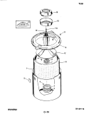 TUB Diagram and Parts List for W25EA2  Magic Chef Washer