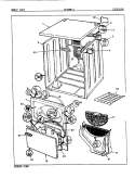 EXTERIOR Diagram and Parts List for YE20HA2  Magic Chef Dryer