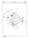 CONTROL PANEL Diagram and Parts List for YE20HA2  Magic Chef Dryer