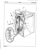 WATER CARRYING Diagram and Parts List for W18FA1C  Magic Chef Washer