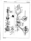 TRANSMISSION Diagram and Parts List for W18FA1C  Magic Chef Washer