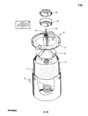 TUB Diagram and Parts List for W26EY2  Magic Chef Washer