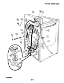WATER CARRYING Diagram and Parts List for W26EY2  Magic Chef Washer