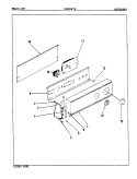 CONTROL PANEL (REV. E - F) Diagram and Parts List for YE20HA3  Magic Chef Dryer