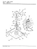 BASE & DRIVE Diagram and Parts List for W20HA3SC  Magic Chef Washer