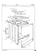 EXTERIOR Diagram and Parts List for W20EN2  Magic Chef Washer